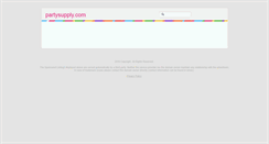 Desktop Screenshot of partysupply.com